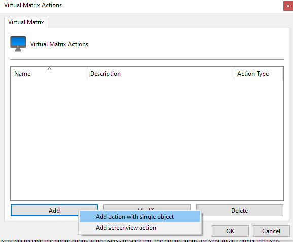 EventActionSendVirtualMatrixConfig