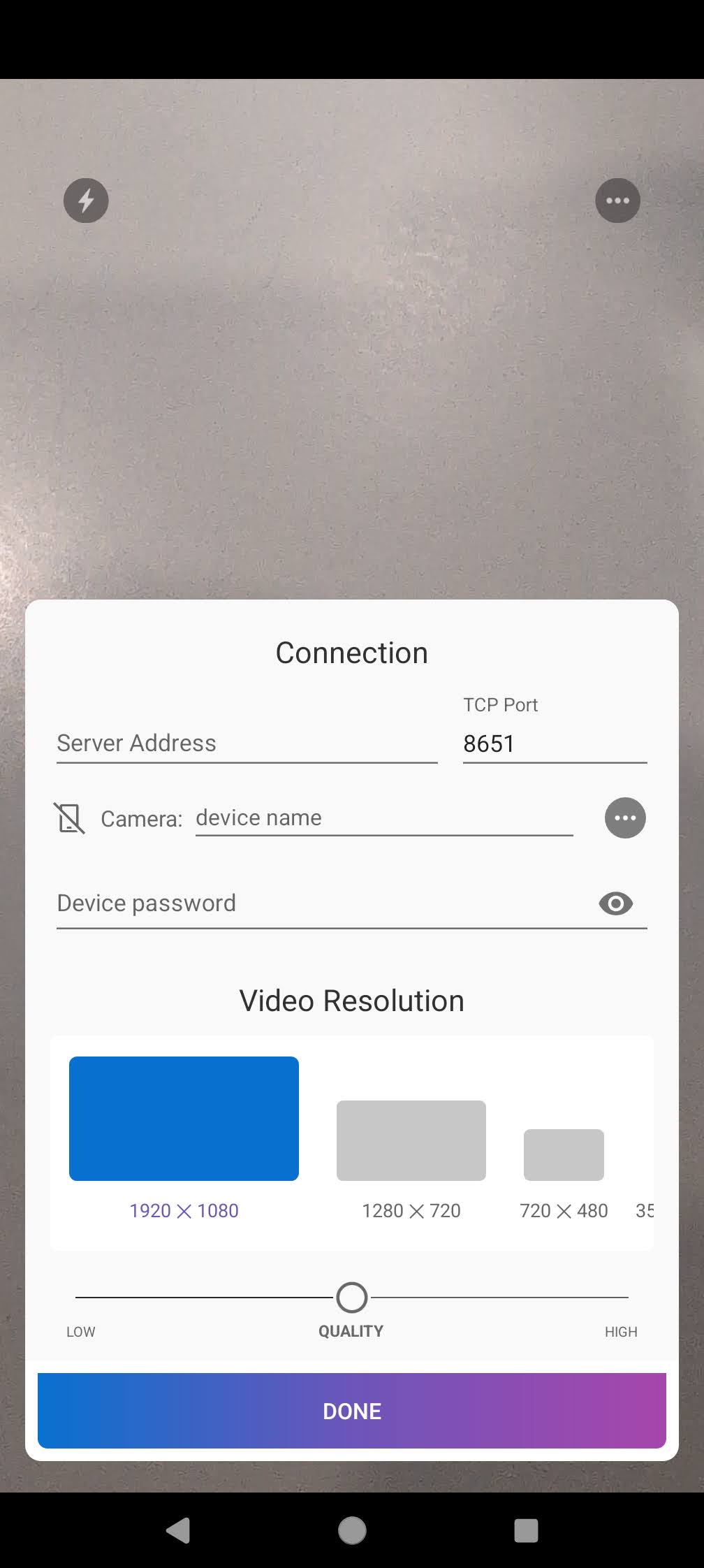 MobileCamera_App_Settings
