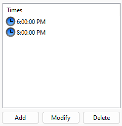 ScheduledEventTimes